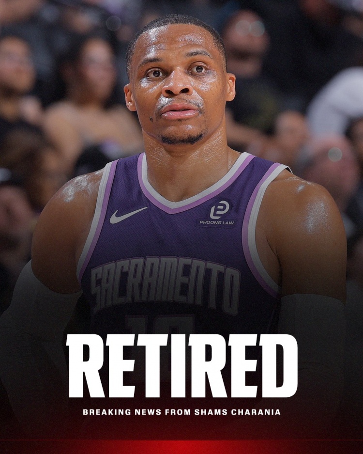 威少自宣退役 结束18年NBA生涯 威少自宣退役 结束18年NBA生涯