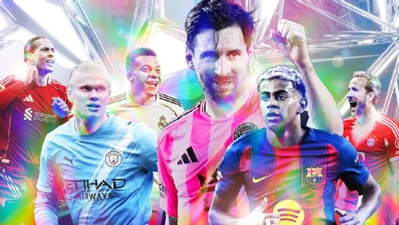 ESPN年度百大球员：巴黎13人入选，梅西莱万连续十届在列
