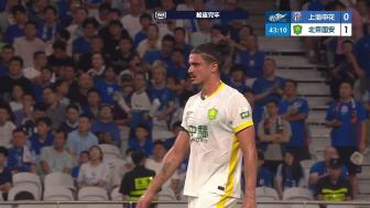 国安客场3-0申花升第二 侯森8次扑救拉莫斯曹永竞张稀哲破门