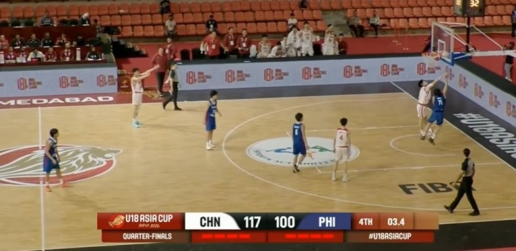 U18男篮亚洲杯：中国117-103胜菲律宾，对手落后仍偷攻引冲突