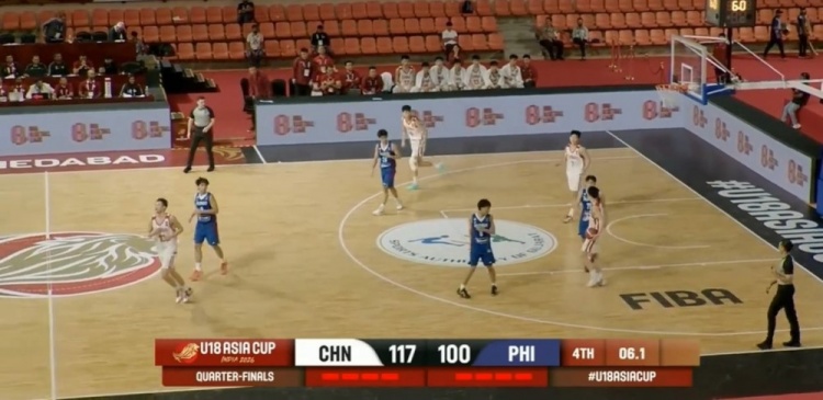 U18男篮亚洲杯：中国117-103胜菲律宾，对手落后仍偷攻引冲突